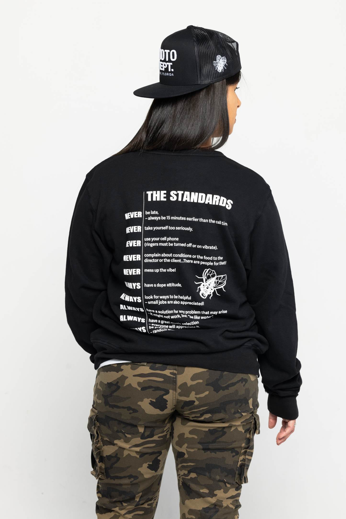 "The Standards" | Heavy French Terry Crewneck Sweatshirt with FLY on Chest